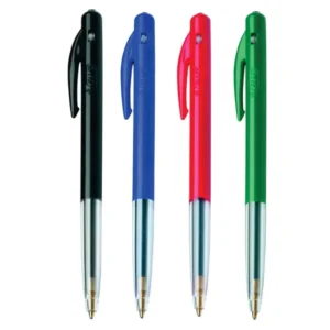 Bic Clic Ballpoint Pen Medium 1.0mm Black-Blue-Red-Green