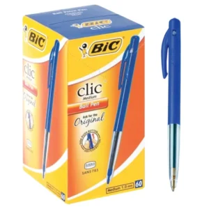 Bic Clic Ballpoint Pen Medium 1.0mm Blue-A