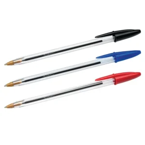 Bic Crystal Xtra Life Ballpoint Pen Medium 1.0mm Black-Blue-Red