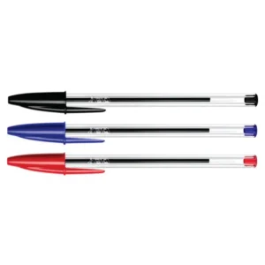 Bic Crystal Xtra Life Ballpoint Pen Medium 1.0mm Black-Blue-Red A
