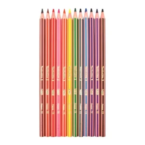 Bic Evolution Stripes Colour Pencil Crayons Wallet 12 (1)