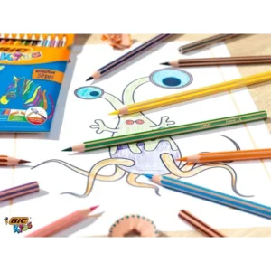 Bic Evolution Stripes Colour Pencil Crayons Wallet 12 (4)