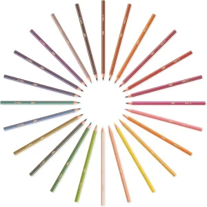 Bic Evolution Stripes Colour Pencil Crayons Wallet 24