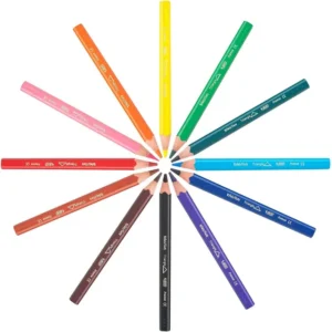 Bic Evolution Triangular Jumbo Colour Pencil Crayons Wallet 12 (3)