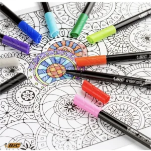 Bic Intensity Fineliner Felt Tip Pens Wallet 8 - Box 10 (2)