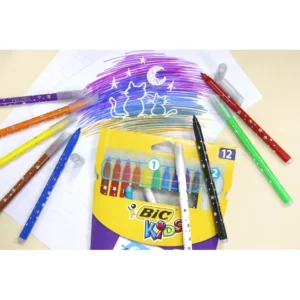 Bic Magic Colour & Erase Felt Pens Wallet 12 (15)