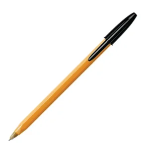 Bic Orange Ballpoint Pen Fine 0.8mm Black A