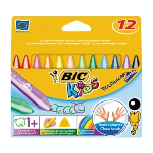 Bic Triangular Wax Crayons Wallet 12 (11)