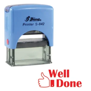 Shiny S842 Teacher Stamp 38 x 14mm - Well Done