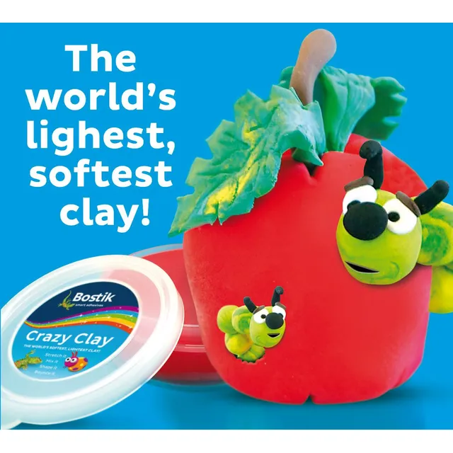 Bostik Art & Craft Crazy Clay 6 Colours