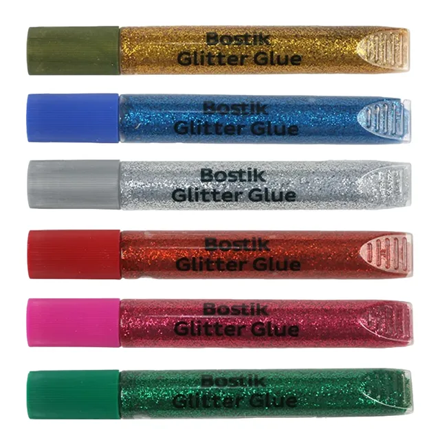 Bostik Art & Craft Rainbow Glitter Glue Set 6