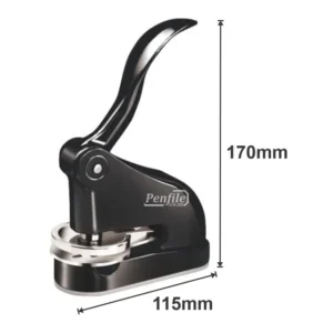 Shiny EG Deluxe Embosser Seal Black - Dimensions