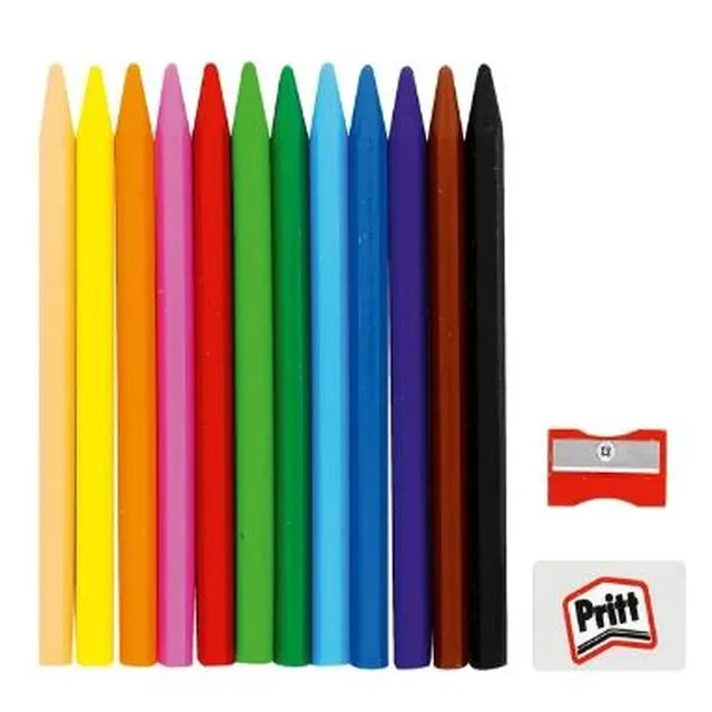 Pritt Wax Crayons 12s