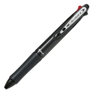 Pilot Acroball Retractable Ballpoint Pen 0.7mm Fine 4 Colour Inks - Black Barrel