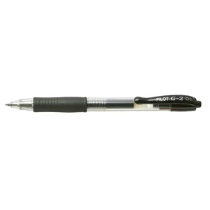 BL-G2-5-B-Pilot G2 Retractable Roller Ball Gel Pen Extra Fine 0.5mm - Black