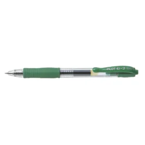 BL-G2-5-G-Pilot G2 Retractable Roller Ball Gel Pen Extra Fine 0.5mm - Green