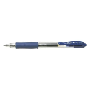 BL-G2-5-L-Pilot G2 Retractable Roller Ball Gel Pen Extra Fine 0.5mm - Blue