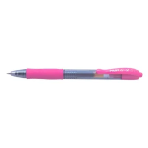 BL-G2-7-P-Pilot G2 Retractable Roller Ball Gel Pen Fine 0.7mm - Pink