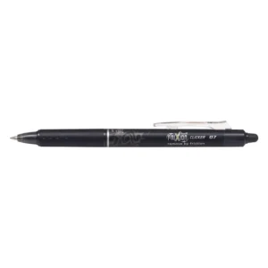 BLRT-FR7-B-Pilot Frixion Ball Clicker Rubber Grip Erasable Ink Pen 0.7mm - Black