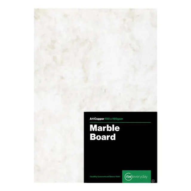 RBE A4 Marble Board 160gsm Pack 100 - Copper