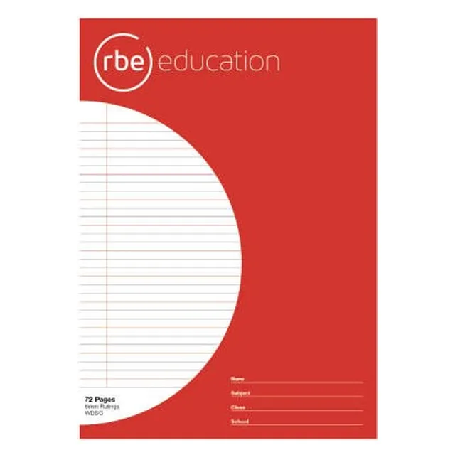 RBE A4 Exercise Book 6mm WDSG 72 Page