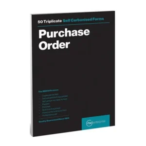 F0034-F5289-RBE A5 Triplicate Purchase Order Pad - 50 Sets