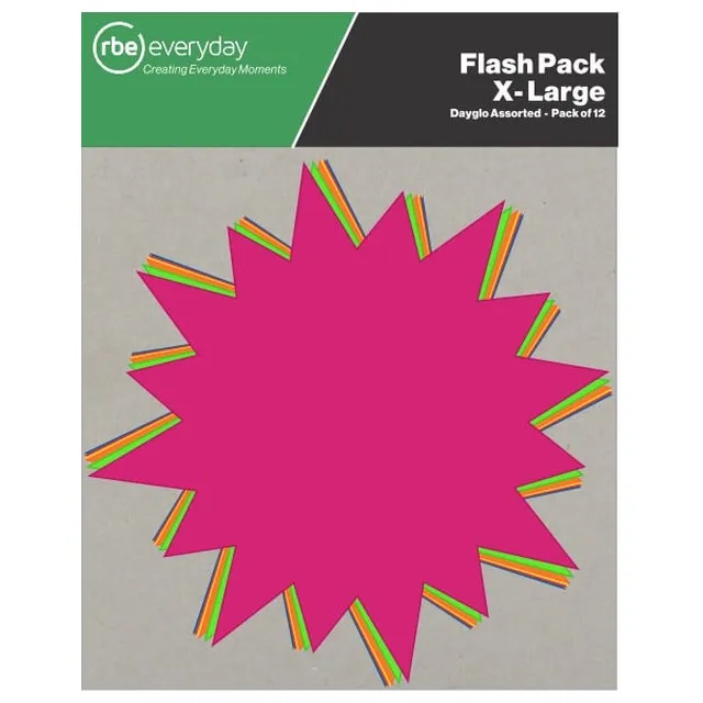 RBE Flash Packs 12 Shelf Talkers - Extra Large 260x260mm