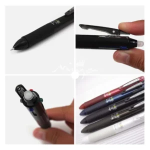 Pilot Frixion Ball 4 Colours Erasable Ink Pen 0.7mm - Black Barrel