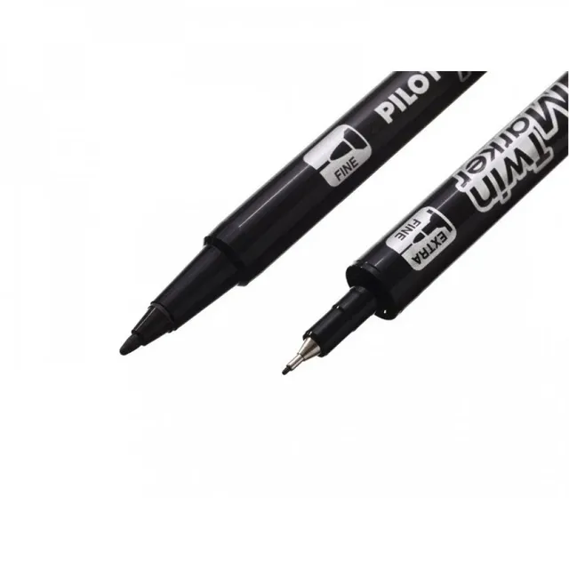 Pilot Twin Marker Liquid Ink Fine + Extra Fine - Wallet 12