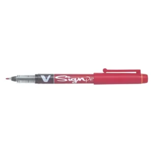 SW-VSP-R-Pilot V Sign Pen Liquid Ink Marker - Red