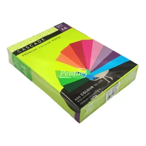 Cascade A4 Colour Paper 75gsm Ream 500 Sheets - Cyber HP Green (4)