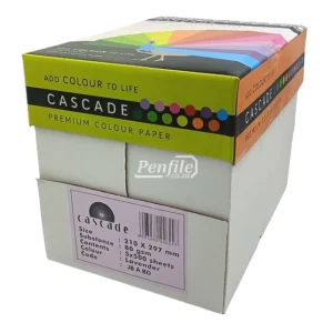Cascade A4 Colour Paper 80gsm Ream 500 Sheets - Pastel Lavender (4)