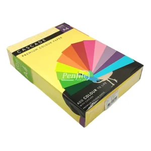 Cascade A4 Colour Paper 80gsm Ream 500 Sheets - Pastel Yellow (4)