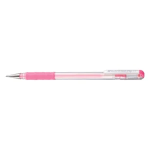 K118-LP-Pentel K118 Hybrid Milky Gel Grip Pen 0.8mm - Pink