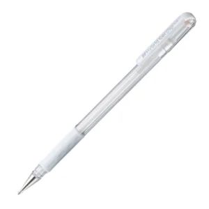 Pentel K118 Hybrid Milky Gel Grip Pen 0.8mm - White