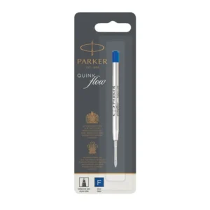 Parker Quinkflow Ballpoint Fine 0.8mm Pen Refill - Blue - Box 12