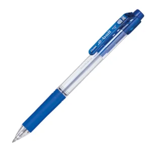 Pentel BK127 E-Ball Grip Retractable Ballpoint Pen Fine 0.7mm - Blue