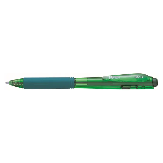 Pentel BK440 Triangular Grip Retractable Ballpoint Pen Medium 1.0mm - Green