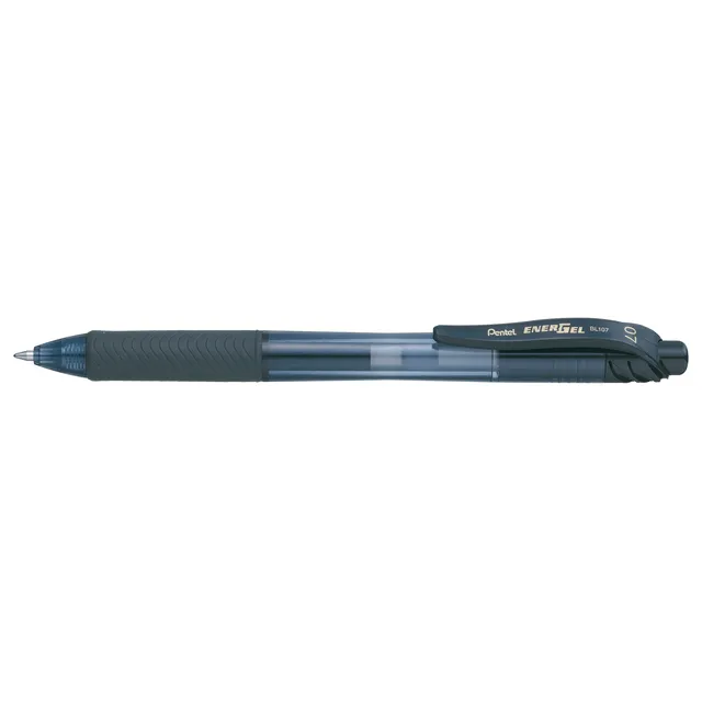 Pentel BL107 Energel X Metal Tip Retractable Roller Ball Pen 0.7mm - Black