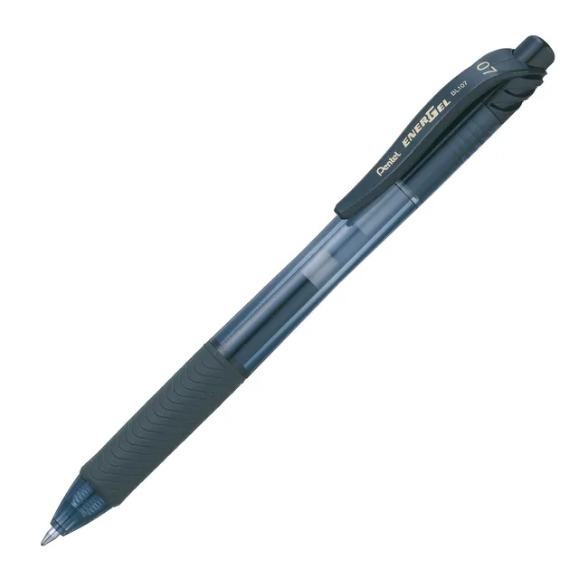 Pentel BL107 Energel X Metal Tip Retractable Roller Ball Pen 0.7mm - Black