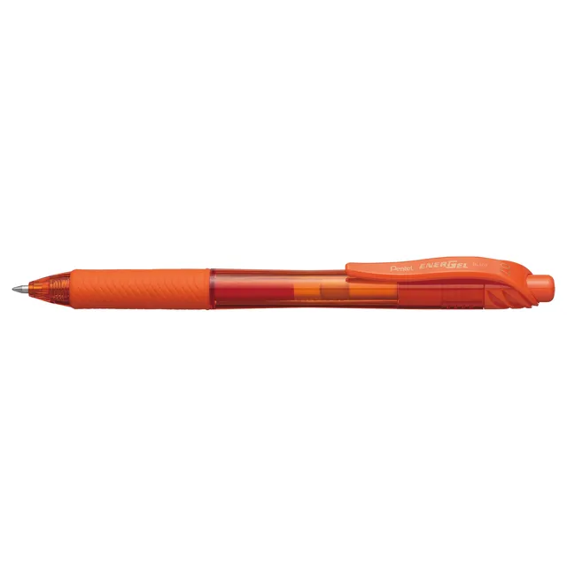 Pentel BL107 Energel X Metal Tip Retractable Roller Ball Pen 0.7mm - Orange