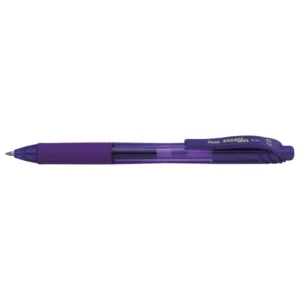 Pentel BL107 Energel X Metal Tip Retractable Roller Ball Pen 0.7mm - Violet
