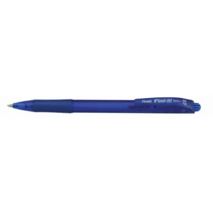 Pentel BX417 Feel-It Grip Retractable Ballpoint Pen Fine 0.7mm - Blue
