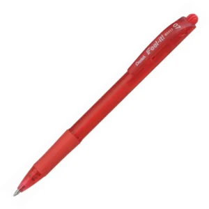 Pentel BX417 Feel-It Grip Retractable Ballpoint Pen Fine 0.7mm - Red