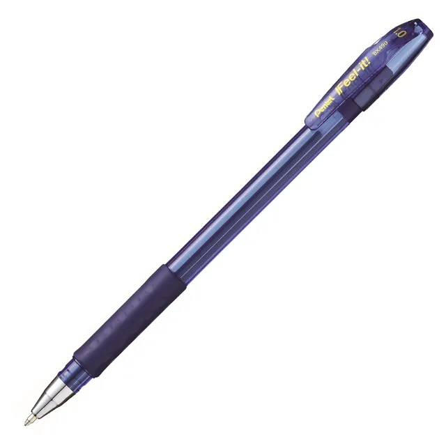 Pentel BX490 Feel-It Grip Ballpoint Pen Medium 1.0mm - Blue