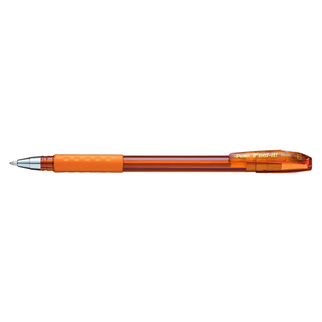 Pentel BX490 Feel-It Grip Ballpoint Pen Medium 1.0mm - Orange