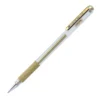 Pentel K118 Hybrid Metallic Gel Grip Pen 0.8mm - Silver