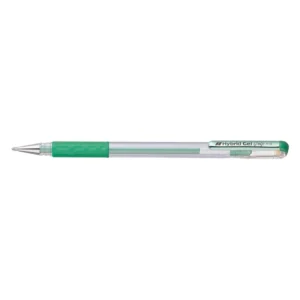 Pentel K118 Hybrid Metallic Gel Grip Pen 0.8mm - Green