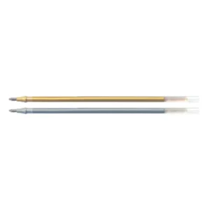 Pentel KF8 Hybrid Metallic Gel Grip Pen 0.8mm Refill - Gold & Silver