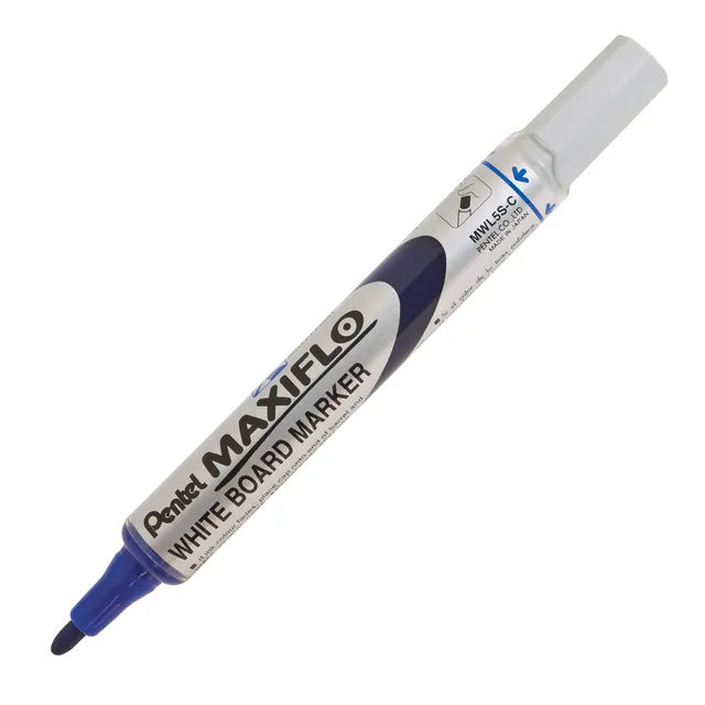 Pentel MWL5S Maxiflo Pump-It Whiteboard Marker Bullet Tip 4.0mm - Blue